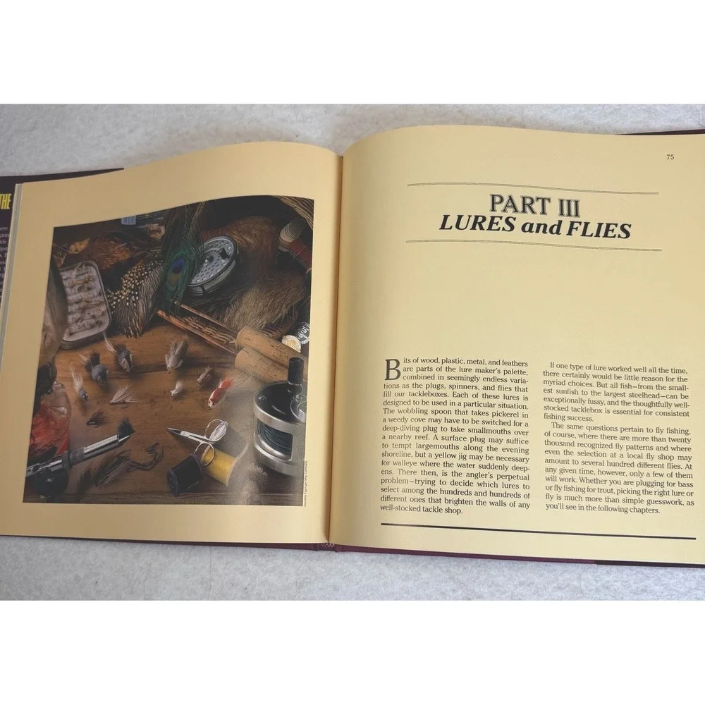 The Freshwater Tacklebox John Merwin 1992 Hardcover Fishing Guide Lures Flies